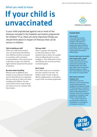 What you need to know if your child is unvaccinated