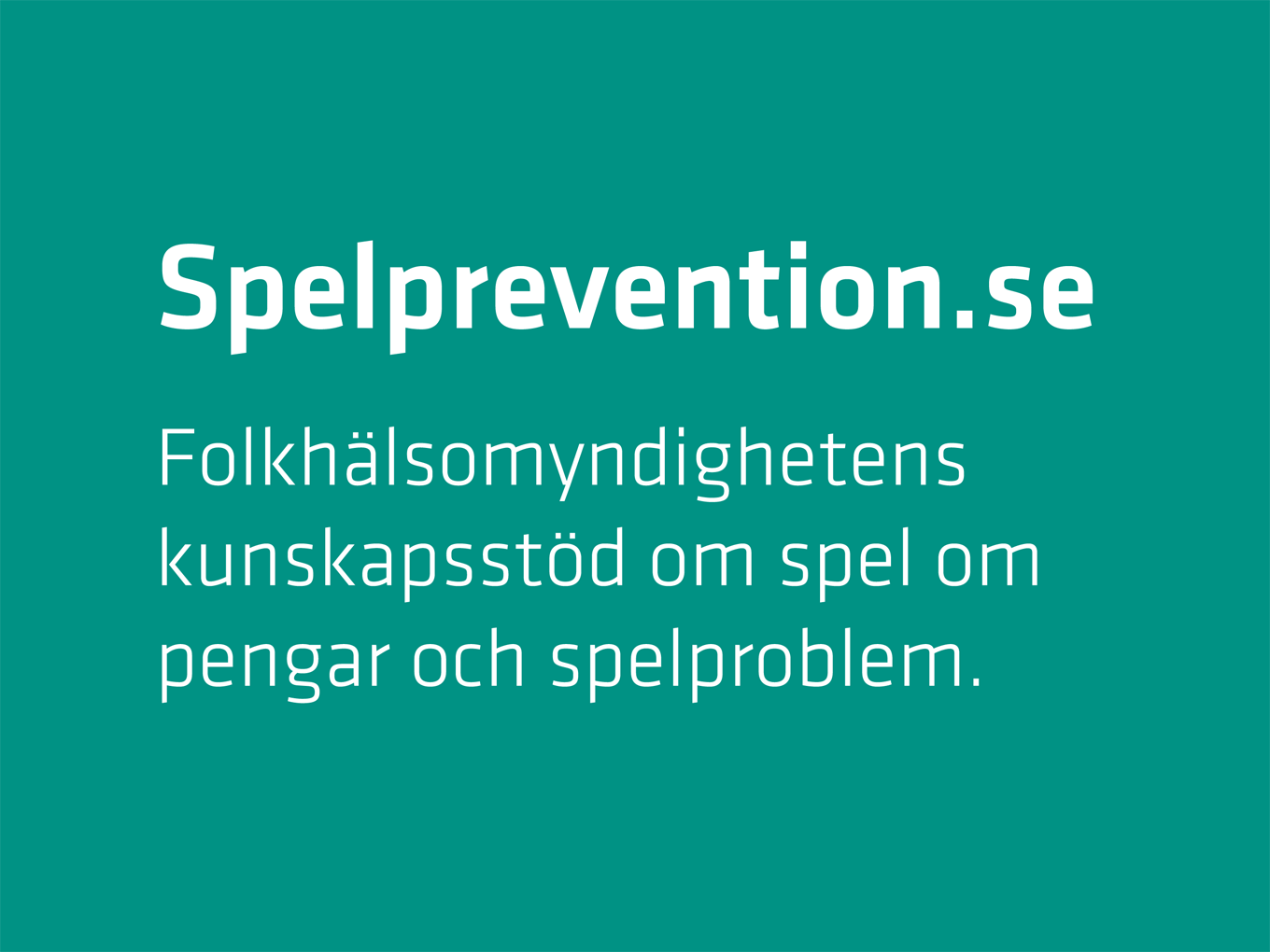 Kunskapsstödet Förebygg Spelproblem - Spelprevention.se